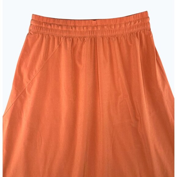 Athleta Womens Arrival Skirt Orange Knee-Length W/ Pockets Size 10 Lightweight - Picture 6 of 16